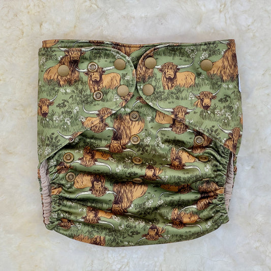 Redwoods Highland Cows XL AWJ Pocket Diaper