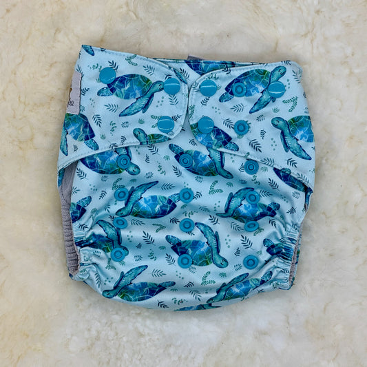 Wickham Wild Sea Turtle AWJ Pocket Diaper