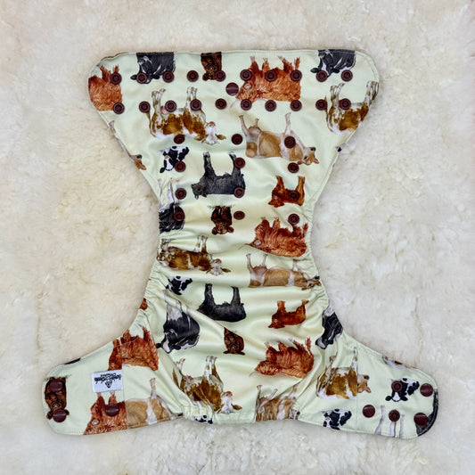 Sweet Cheeks Cows AWJ Pocket Diaper