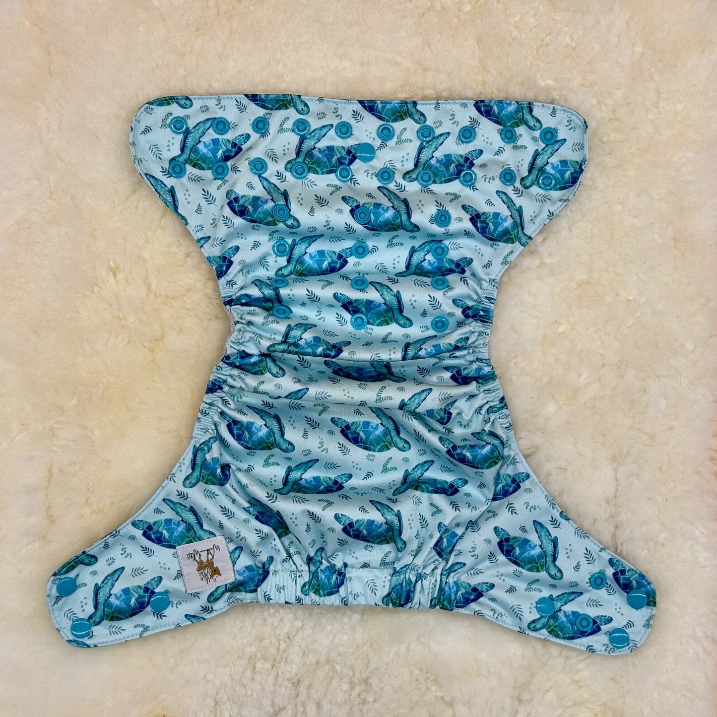 Wickham Wild Sea Turtle AWJ Pocket Diaper
