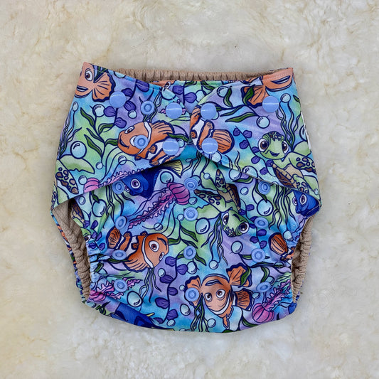 Vida Mia Cloth Sea Friends Nemo Crush Clownfish AWJ Pocket Diaper