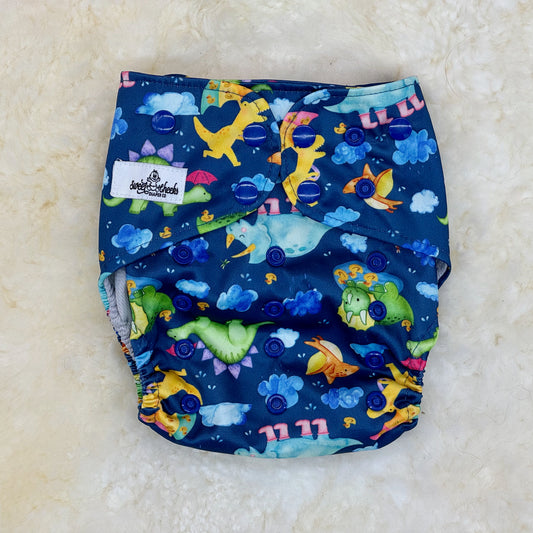 Sweet Cheeks Dinosaurs AWJ Pocket Diaper
