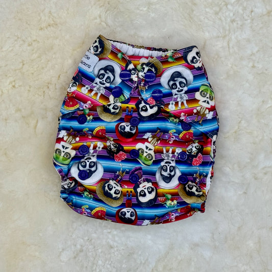 Little Alaskans Day of the Dead Movie Skeleton AWJ Pocket Diaper