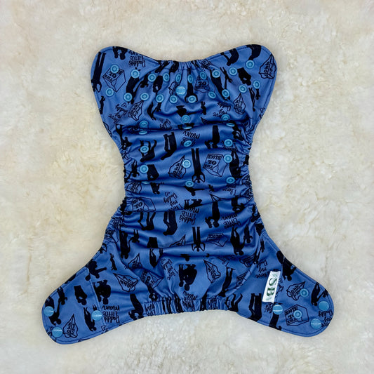 Suga Bums Daddy's Boy Chip Off the Old Block AWJ Pocket Diaper