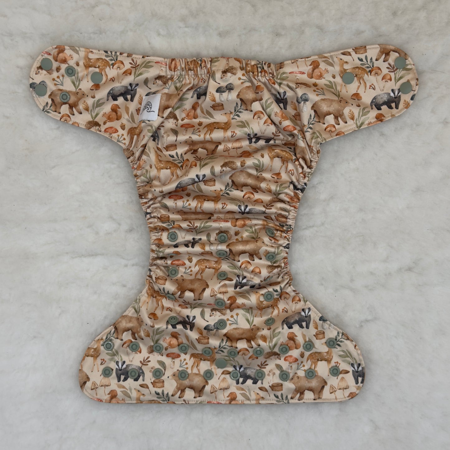 Emerald Cloth Co. Woodland Animals AWJ Pocket Diaper