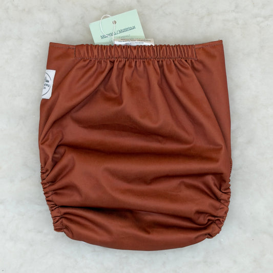 Cedar Valley Cloth Co. Dark Rust Solid AWJ Pocket Diaper - New