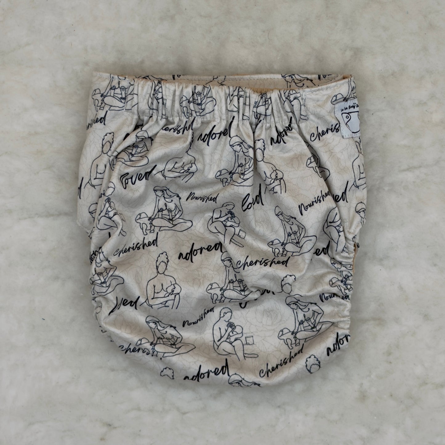 La La Booty Nourished AWJ Pocket Diaper - New
