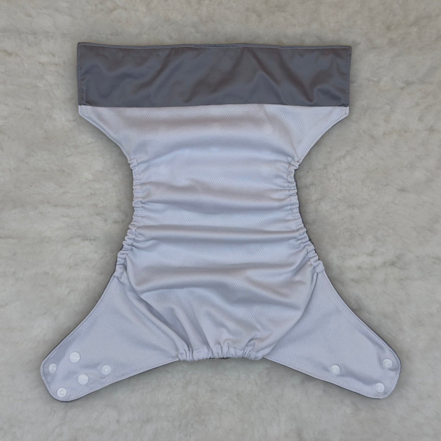 Teddy Tails Solid Gray AWJ Pocket Diaper