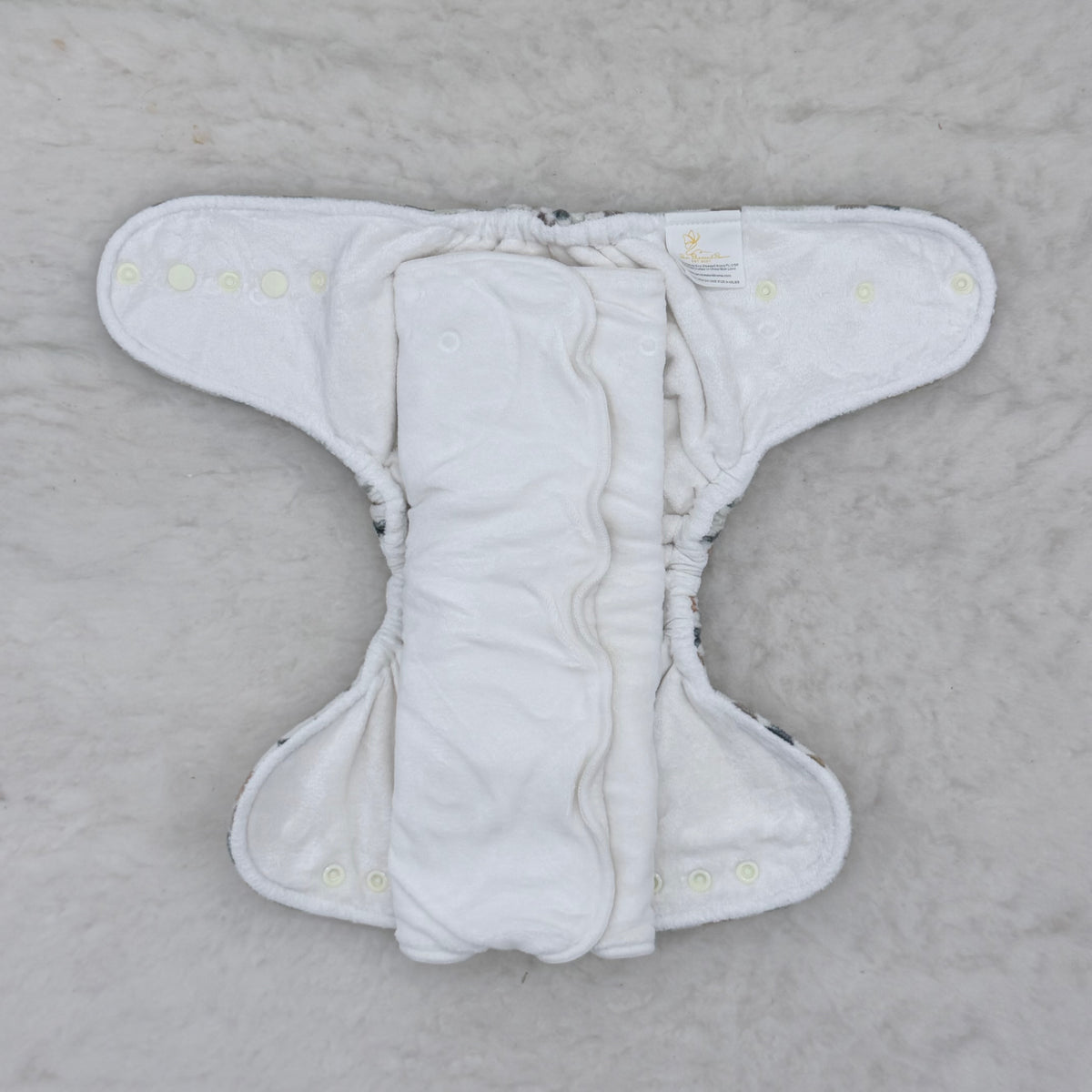 Sew Blessed Bums Checkerboard Plush Fitted Cloth Diaper