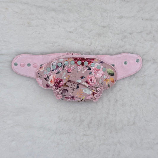 Lilly & Frank Rose Floral Fitted Cloth Diaper