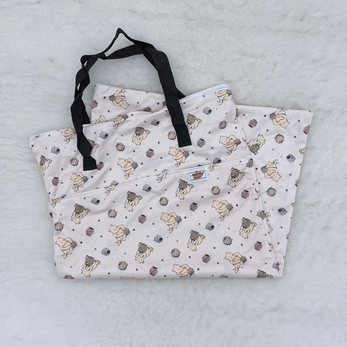 Maple Fluff Company Large Double-Pocket Hanging Wet Bag - Brand New