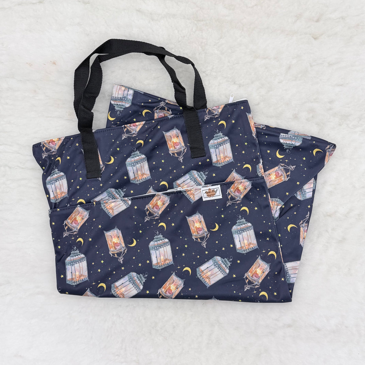 Maple Fluff Company Large Double-Pocket Hanging Wet Bag - Brand New