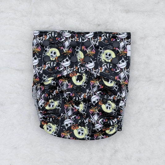 Mac&Madi Pumpkin King Skeleton Pocket Diaper - Brand New