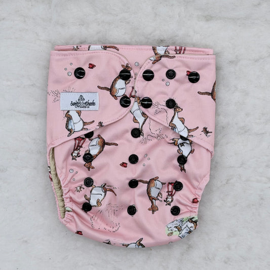 Sweet Cheeks Classic Storybook Friends Pocket Diaper - Brand New