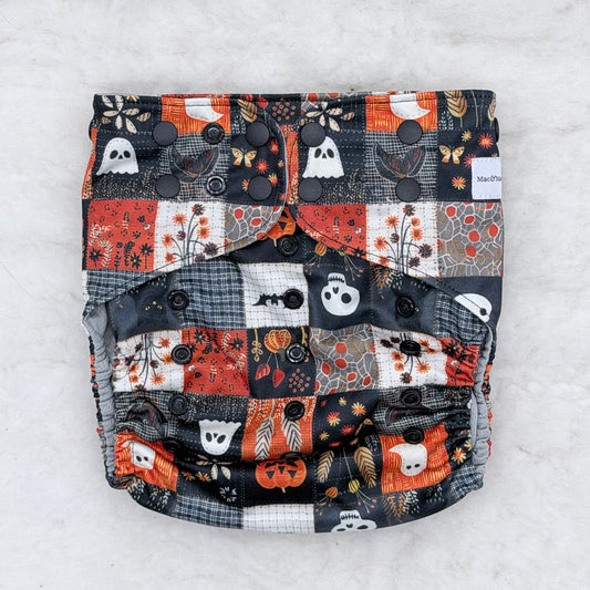 Mac&Madi Halloween Patchwork Pocket Diaper - Brand New