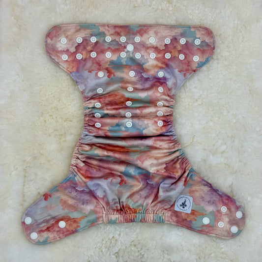 Little Haven Cloth Pink Watercolor AWJ Pocket Diaper