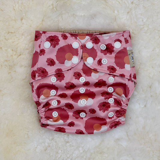 My Dear Cloth Red Furry Friend AWJ Pocket Diaper
