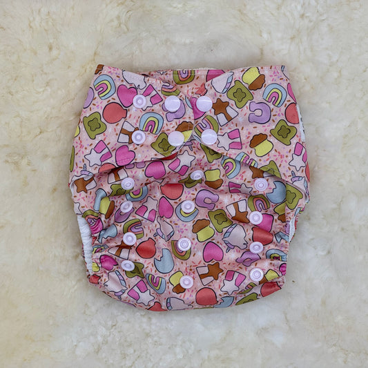 Vida Mia Cloth Lucky Charms Marshmallow AWJ Pocket Diaper