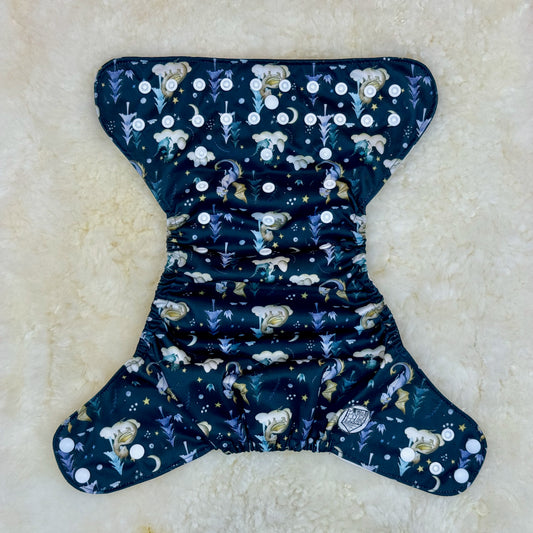 Stout House Baby Dragon AWJ Pocket Diaper - Stained