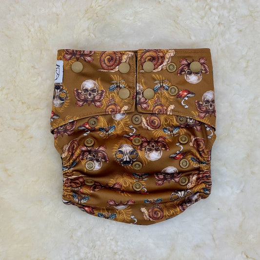 La La Booty Skulls Moth Snails AWJ Pocket Diaper