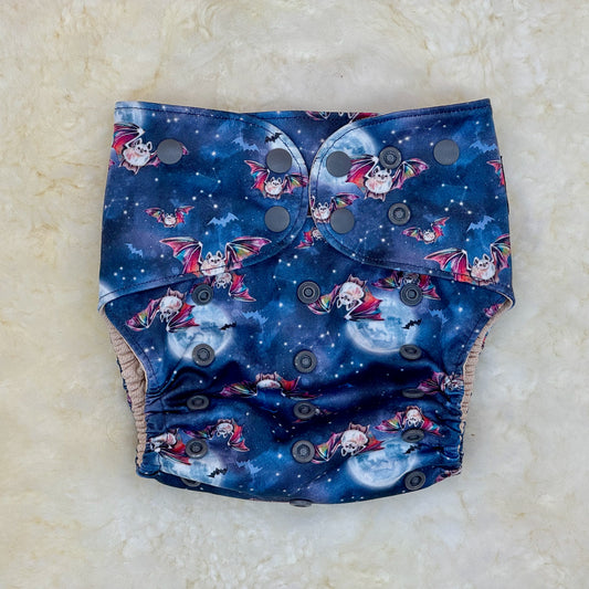 Little Haven Cloth Rainbow Bats AWJ Pocket Diaper
