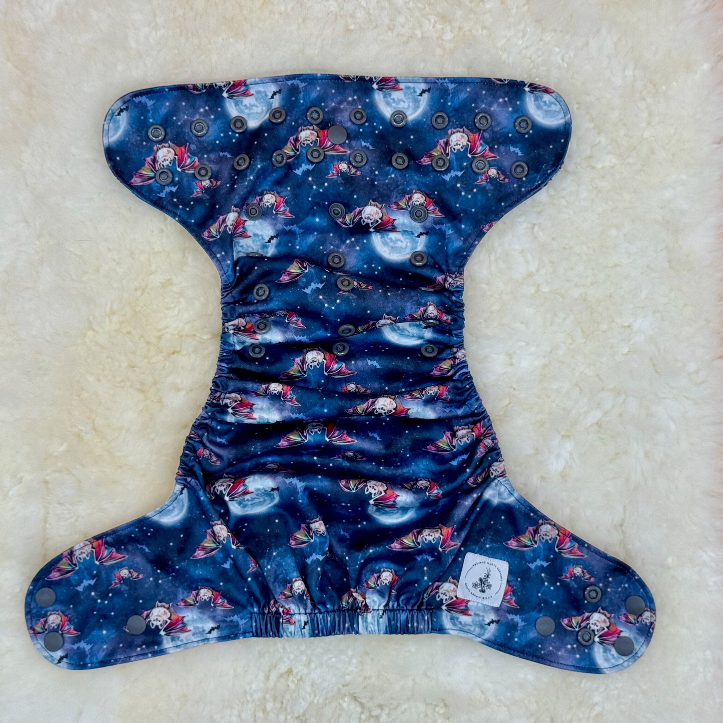 Little Haven Cloth Rainbow Bats AWJ Pocket Diaper