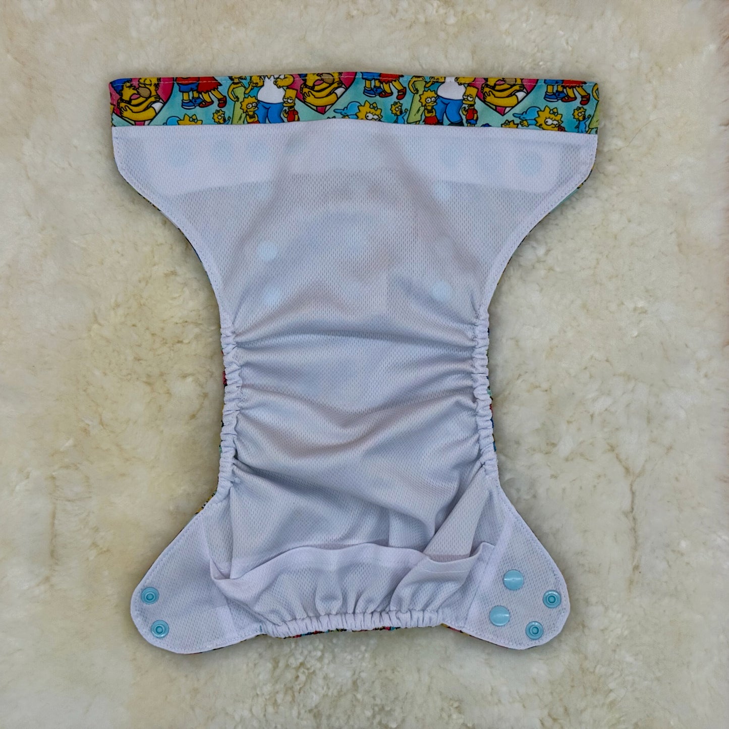 Texas Tushies Simpsons Hearts AWJ Pocket Diaper