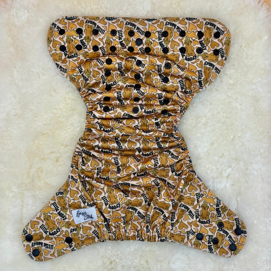 Basic Stitch Little Honey Bear AWJ Pocket Diaper
