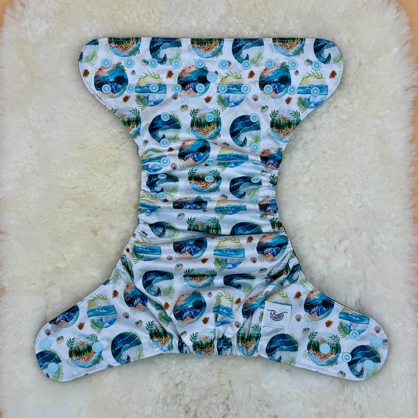 Emerald Cloth Co Hawaii Tropical AWJ Pocket Diaper