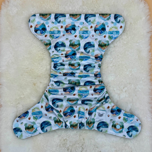Emerald Cloth Co Hawaii Tropical AWJ Pocket Diaper