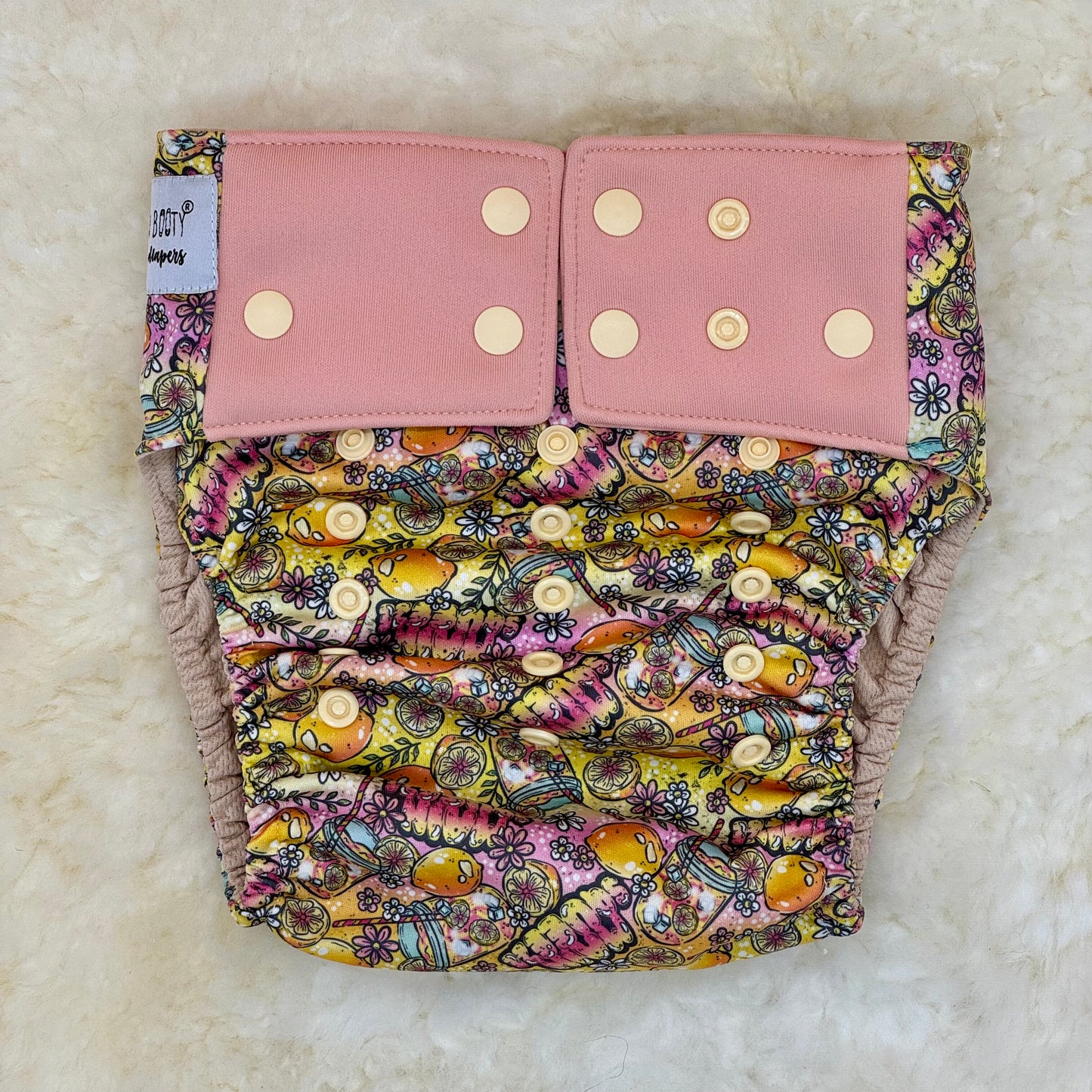 La La Booty Lemonade XL AWJ Pocket Diaper