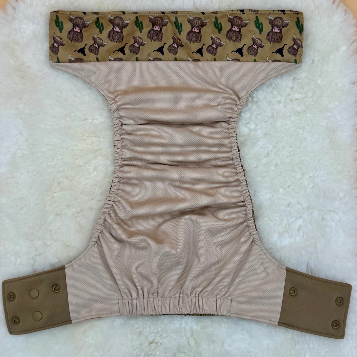 La La Booty Highland Cow XL AWJ Pocket Diaper