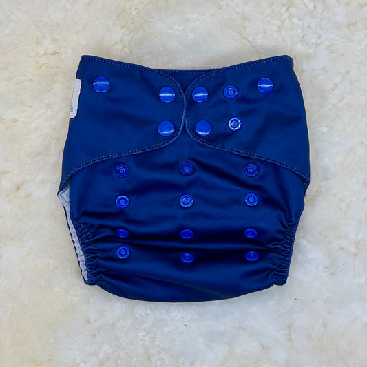 Wickham Wild Solid Dark Blue AWJ Pocket Diaper
