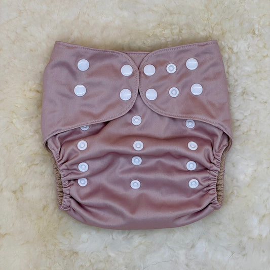 Dino Diapers Solid Light Pink AWJ Pocket Diaper