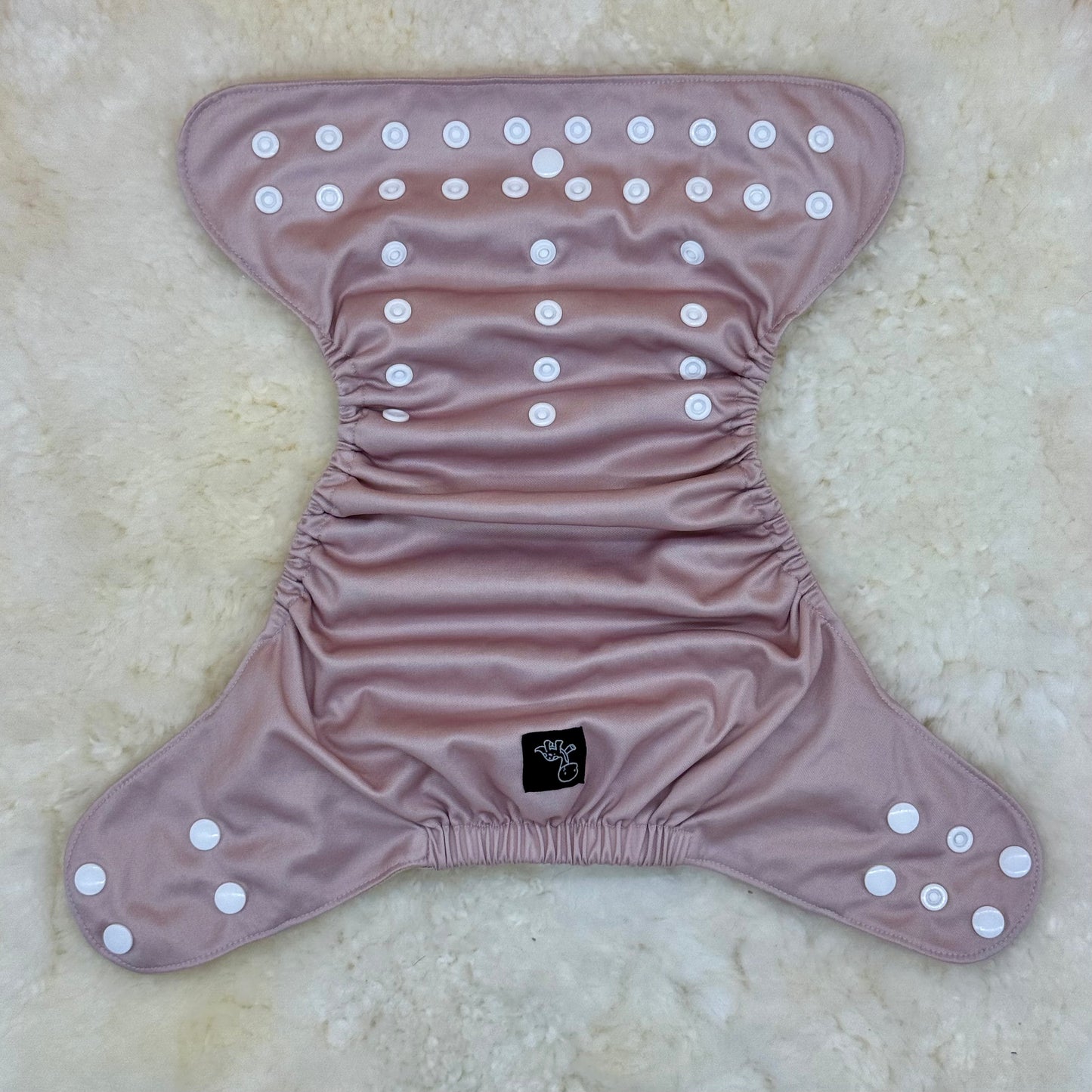 Dino Diapers Solid Light Pink AWJ Pocket Diaper