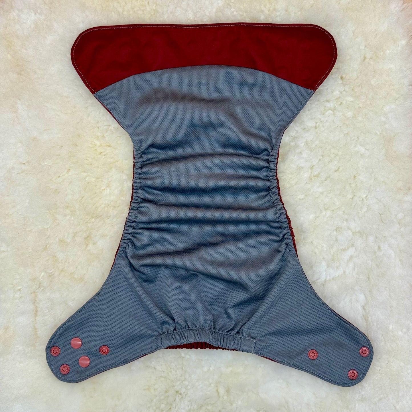 Suga Bums Solid Burgundy AWJ Pocket Diaper