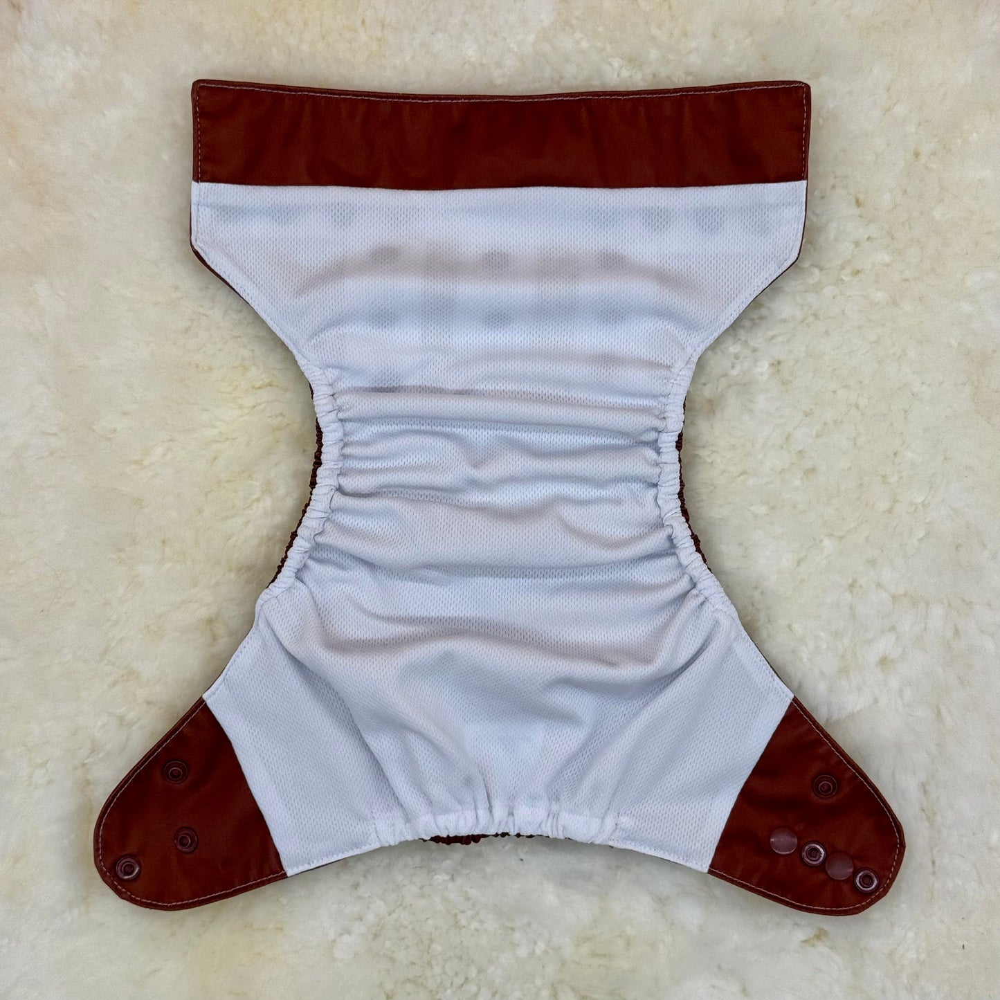Nora’s Nursery Solid Brown AWJ Pocket Diaper