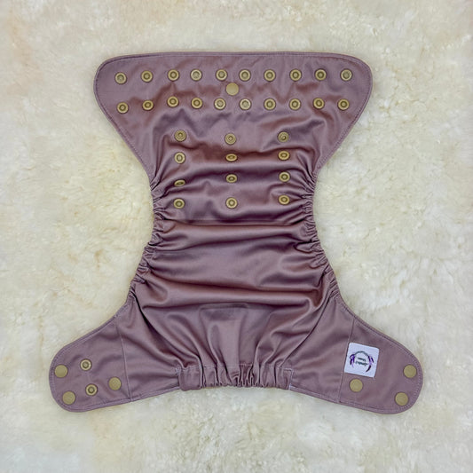 Lavender & Vervain Solid Mauve AWJ Pocket Diaper