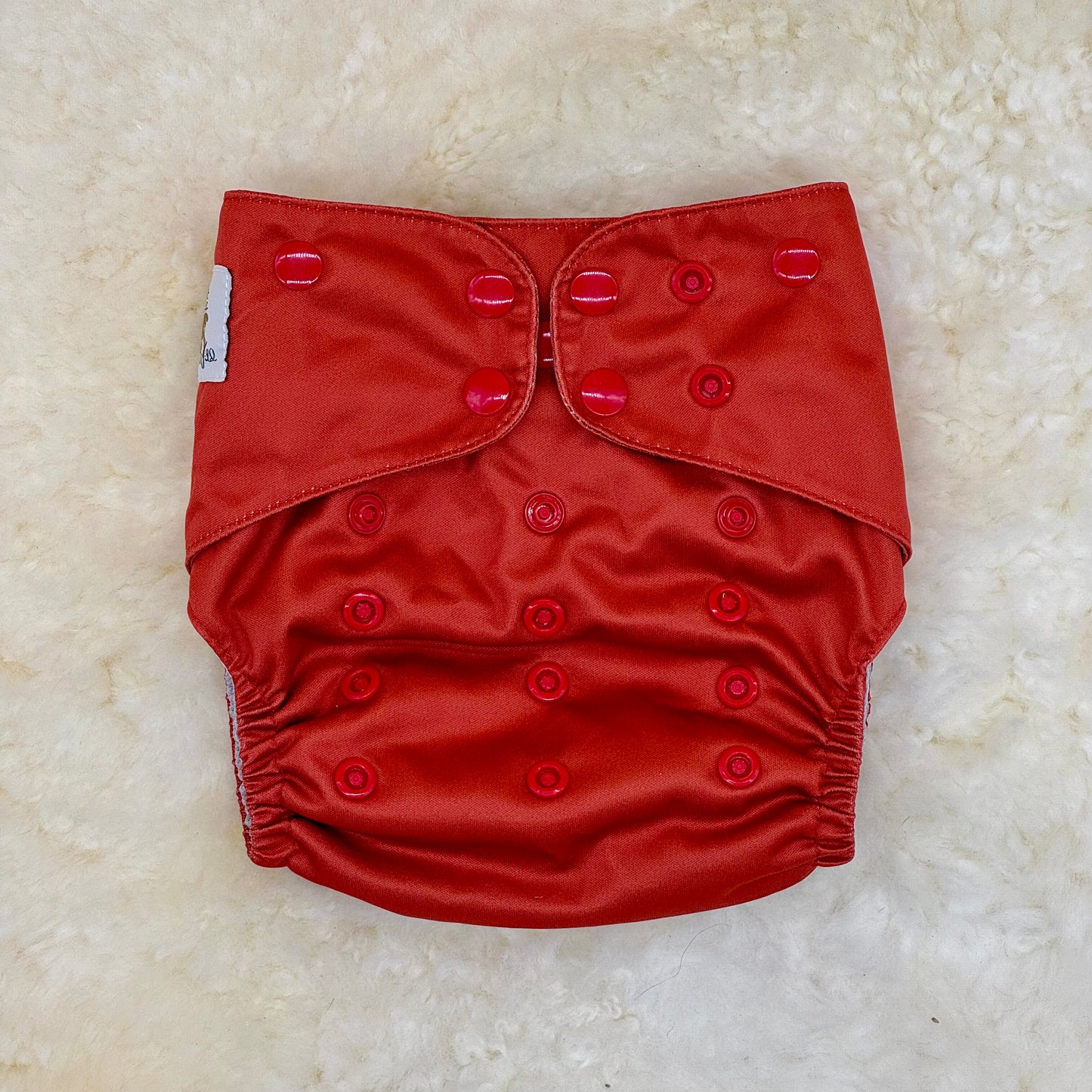 Wickham Wild Solid Dark Red AWJ Pocket Diaper
