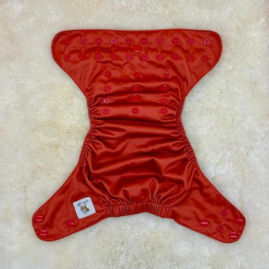 Wickham Wild Solid Dark Red AWJ Pocket Diaper