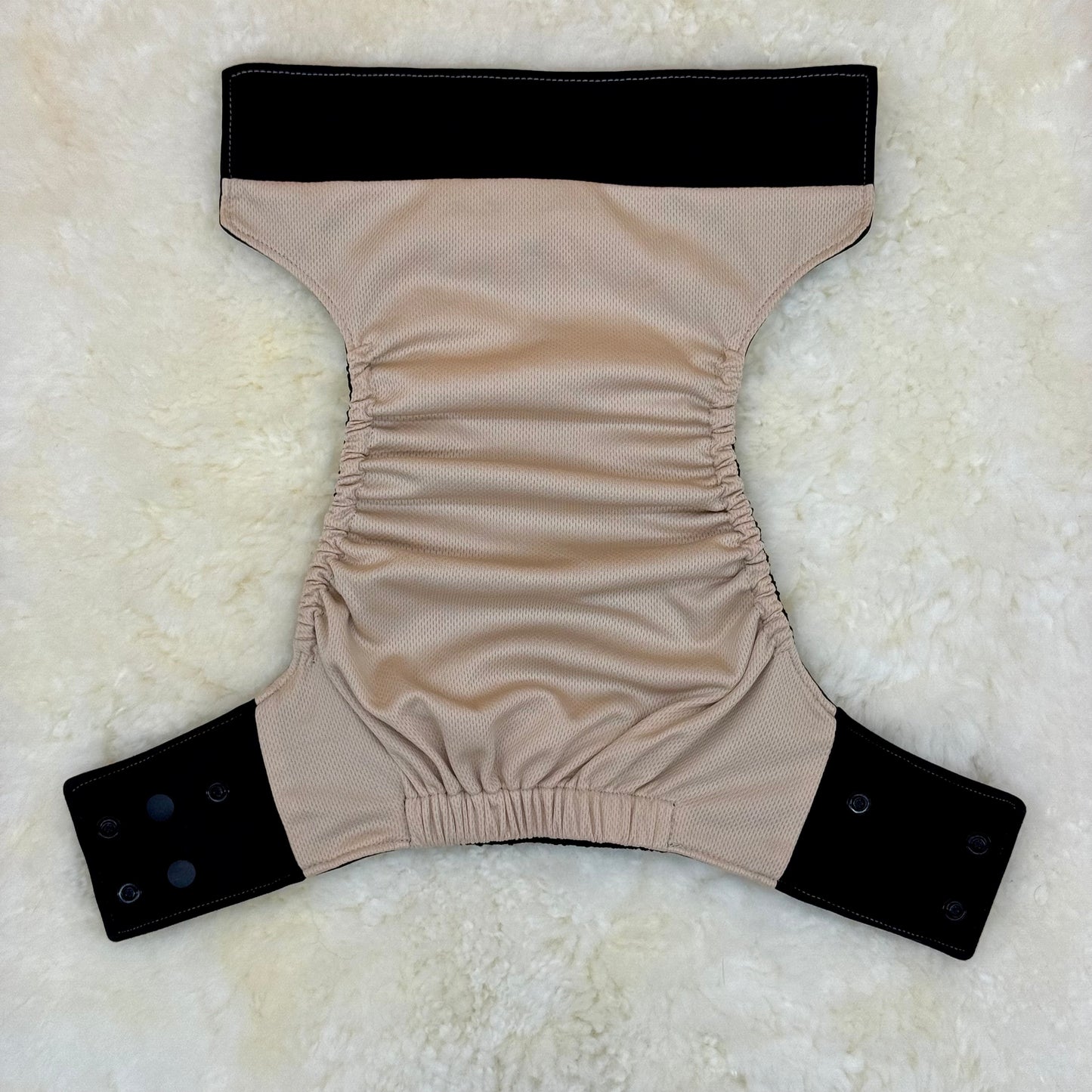 La La Booty Solid Black AWJ Pocket Diaper