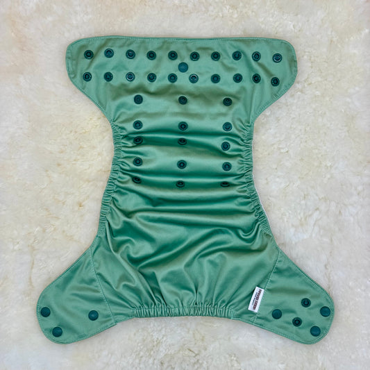 Beach Buns Solid Light Green AWJ Pocket Diaper