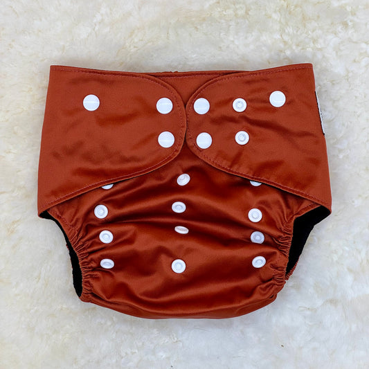 Greyden Diapers Solid Burnt Orange AWJ Pocket Diaper