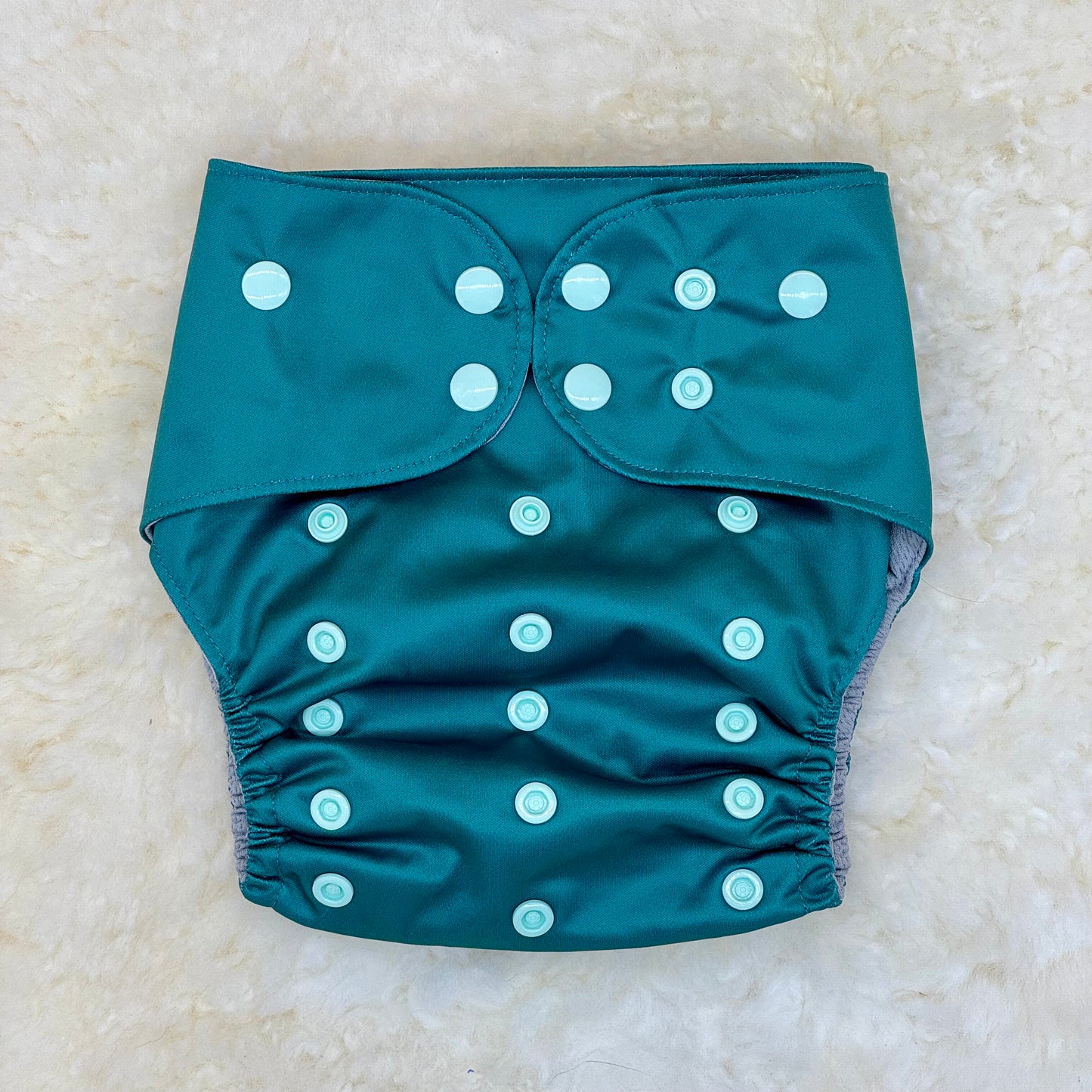 Emerald Cloth Co Solid Teal AWJ Pocket Diaper