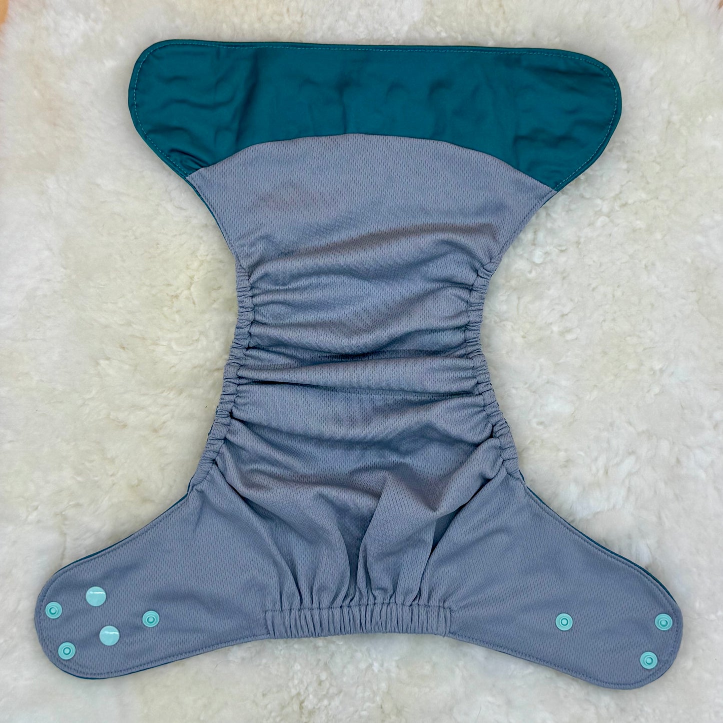 Emerald Cloth Co Solid Teal AWJ Pocket Diaper