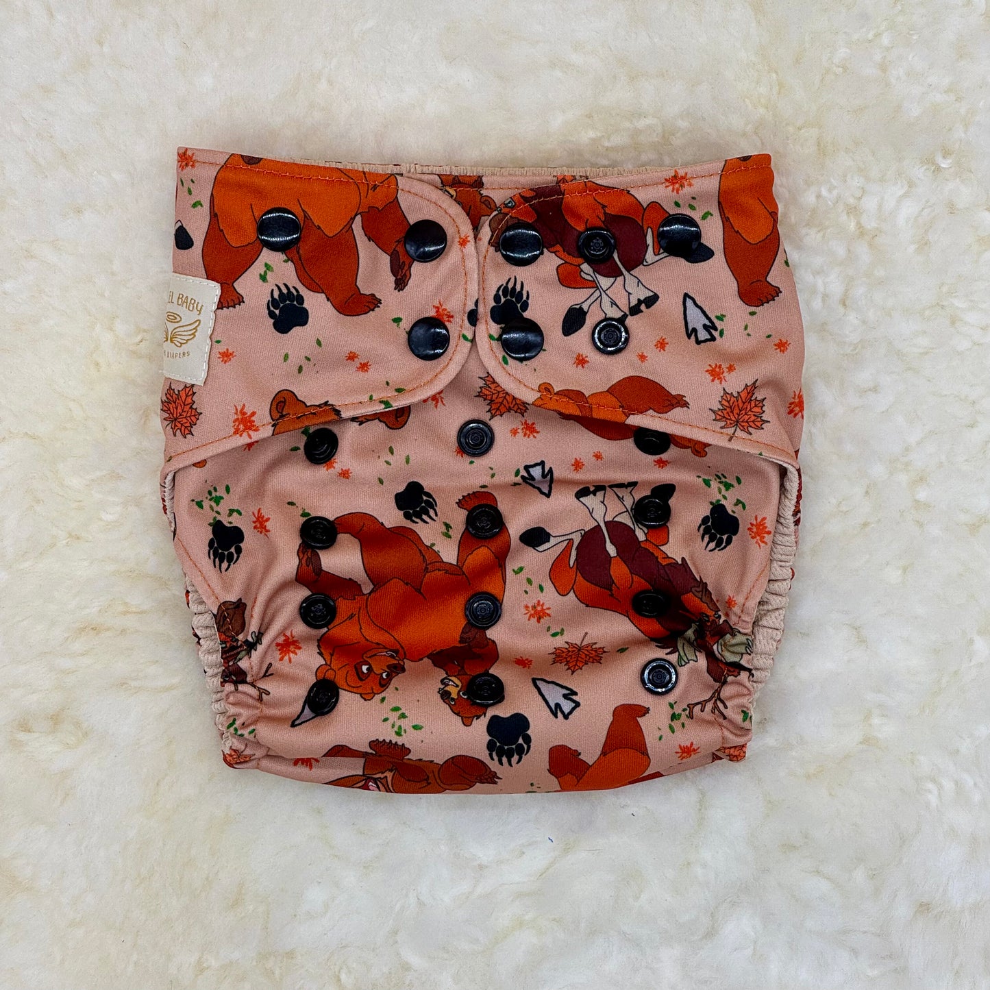 Angel Baby Cloth Brother Bear AWJ Pocket Diaper