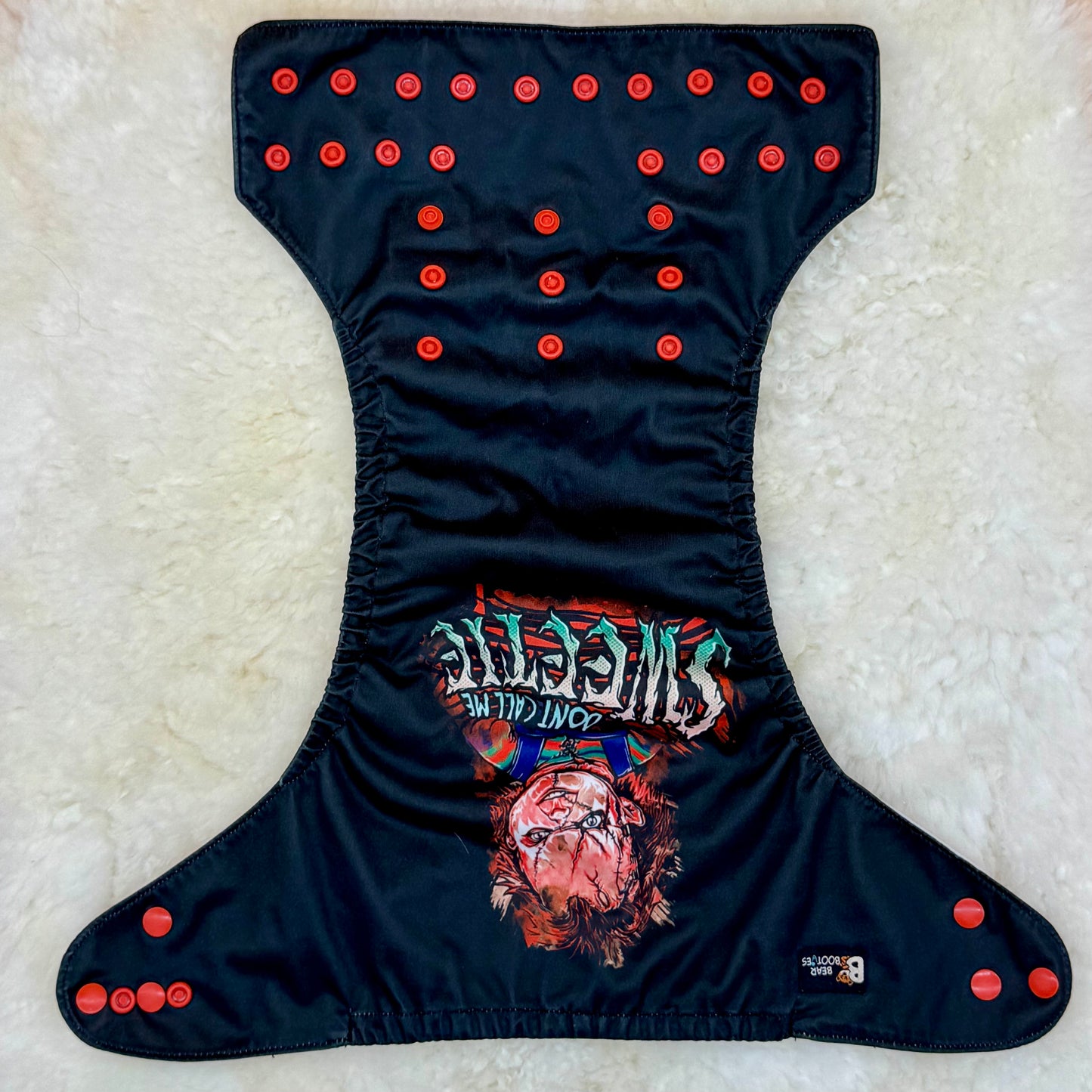 Bear Booties Chucky Horror Pocket Diaper - Stretched Elastics