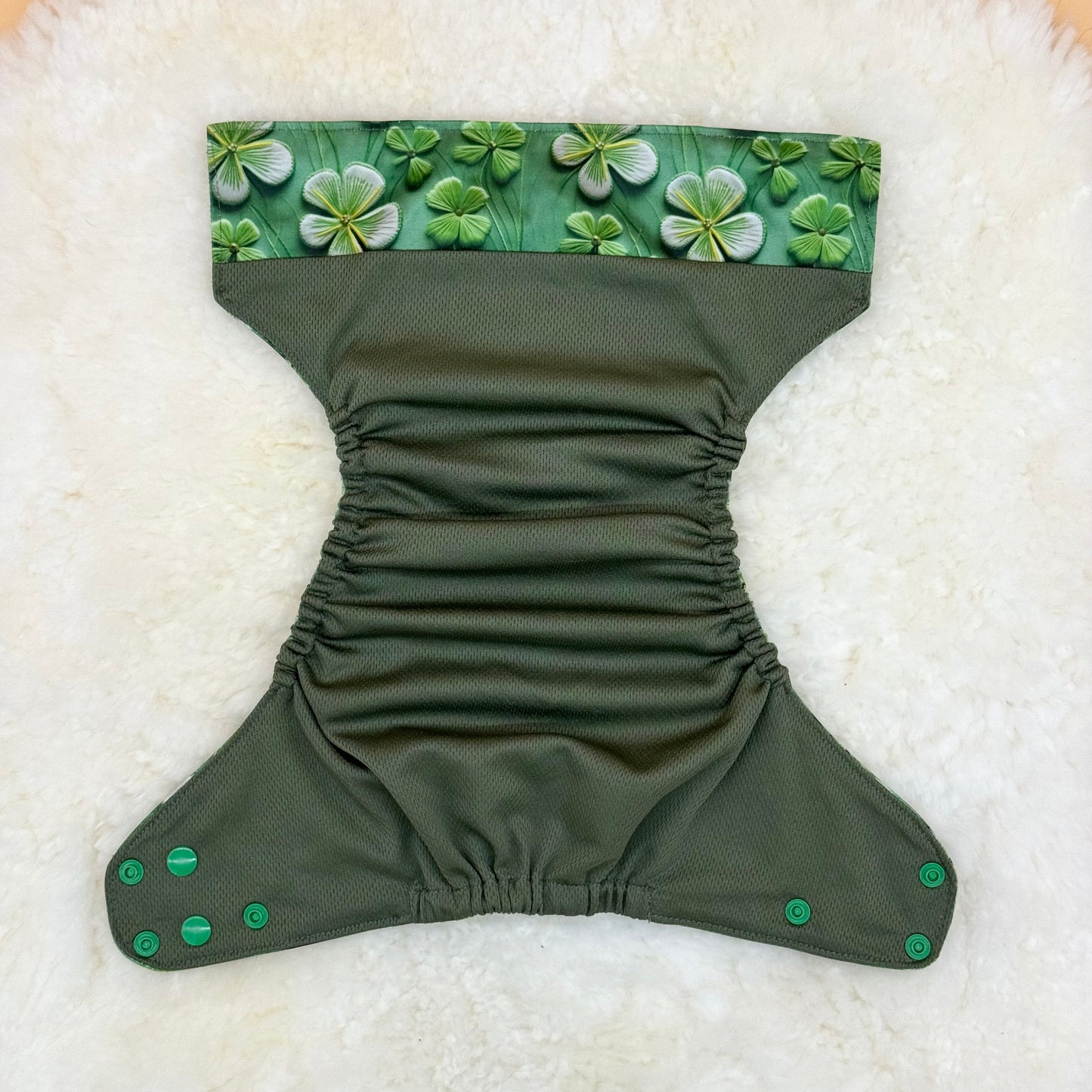3 Little Dinos 3D Clover AWJ Pocket Diaper