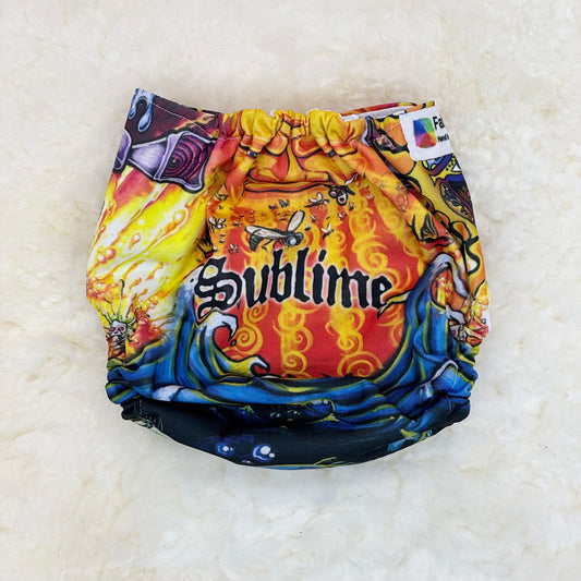 FabuFluff Sublime Sun Face AWJ Pocket Diaper