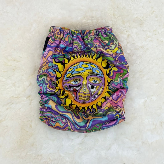 Ollie Mae’s Closet Sublime Sun Face AWJ Pocket Diaper